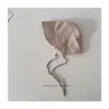 Chapéu Moderno de Bolinhas com Amarração nas Costas Estilo Court para Outono e Inverno, Chapéu de Sol para Exterior com Aba Larga e Proteção para Orelhas, Chapéu Infantil Retrô