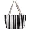 Bolsa de Lona Bolso de Mujer Estilo Coreano Simple Rayado Bolso de Mano Popular en Internet Estilo Fresco Casual Artístico Gran Capacidad Bolso de Hombro