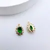 Cor Dourada Conservadora de Cor Cobre Artesanal DIY Pequena Gota d'Água Micro-Incustada Zircônia Pingente Brincos Colar Acessórios de Vestuário Pulseira Materiais
