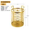 Barril de Acero Inoxidable Personalizado para Palillos de Cocina, Barril de Almacenamiento Doméstico Giratorio con Compartimento Drenante para Palillos, Barril Redondo para Palillos de Comida