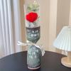 Pequeño Regalo para el Día del Maestro Bouquet Tejido a Mano de Lana Girasol Rosa Regalo para Maestro de Jardín de Infancia Escuela Primaria