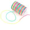 No. 5 Cuerda Trenzada DIY No. 7 Nudos Chinos Cuerda Poliéster Gradiente de Colores Hilo Coreano Cuerda de Colores Cordón Cuerda para Colgar Cierre de Cordón