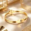 Nuevo Pulsera de Acero de Titanio para Mujer, Pulsera de Resorte de Número Romano de Acero de Titanio de Lujo Ligero de Alta Venta en Nicho, No se Desvanece