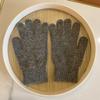 Luvas de Tricô de Cor Sólida Misturadas com Pelo de Coelho Femininas de Inverno à Prova de Vento Protetor de Mão Cinco Dedos Estudante Luvas de Equitação Finas