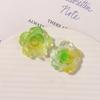 Zhen Tu Gelo Transparente Brilha no Escuro Rosa Camélia Patch de Resina DIY Céu Estrelado Sonhador Decoração de Sapato Croc Pingente de Sapato
