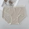 Roupa Íntima Feminina de Modal Algodão Sem Costura Cintura Média Seda de Amora Algodão Antibacteriano no Gancho Tamanho Grande Feminino Calcinha Verão Fina