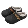 Pantuflas de Algodón Impermeables para Casa Interior Invierno Pantuflas de Piel con Suela Gruesa Otoño Invierno Antideslizantes Slip-On Pantuflas de Algodón Mujer Invierno Venta al por Mayor