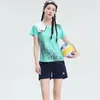 Traje Uniforme de Voleibol para Homens e Mulheres, Roupa Esportiva de Voleibol de Manga Curta, Uniforme Profissional de Jogo de Voleibol para Equipe, Respirável de Secagem Rápida, com Estampa e Número