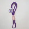 Cordão para celular com combinação de cores, corda trançada de nylon, chaveiro pingente, acessórios para pendurar em bolsa de boneca de pelúcia DIY