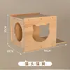 Estrutura de Escalada para Gatos em Painel Perfurado, Plataforma de Salto para Gatos em Madeira Maciça, Arranhador, Cama para Gato, Montado na Parede, Plataforma de Salto sem Furos, Madeira de Pinus, Antiderrapante