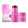 Eelhoe Rubor en Gelatina de Fruta Brillo Labial en Barra Contorno Perezoso Tono de Piel Uniforme Color Iluminador Brillo Labial Fácil de Aplicar en Barra