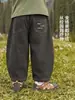 Calça Casual Scimitar de Algodão Puro para Meninos Europeus Outono 2026 Nova Roupa Infantil Crianças Bebê Criança Pequena Estilo Primavera Outono Calças