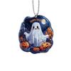 Bolsa de Acrílico com Pingente de Chaveiro Caveira de Cowboy Ocidental Transfronteiriça Etiqueta para Retrovisor de Carro Halloween
