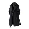 Chamarra Corta para Hombre 2025 Nuevo Otoño Marca de Moda Americana Casual Atractivo Retro Por Encima de la Rodilla Ropa de Abrigo