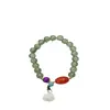 Nuevo Pulsera de Perlas con Hebilla Ping An Estilo Chino para Mujer Pulsera Personalizada Antigua de Gama Alta Pulsera Simple Vintage Personalizada Versátil