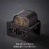 Porta-copos de Baquelite para Xícara de Chá Cerimônia do Chá Kung Fu Redondo Isolamento Térmico Porta-copos Casa Chinesa Conjunto Quadrado Combinado Acessórios
