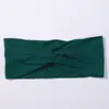 Diadema Deportiva Cruzada de Borde Ancho de Venta Caliente Transfronteriza, Lazo para el Cabello de Niña Lindo en Color Morandi, Diadema Simple para Lavarse la Cara