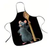 Delantal Impermeable Más Vendido en Amazon Transfronterizo para la Cocina, Delantal Especial con Temática de Gatos Lindos para Fiestas de Barbacoa, Anti-Manchas, Más Vendido
