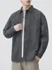Ropa para Hombre Fengshe / Nueva Camisa Casual Holgada de Manga Larga Estilo Retro Japonés para Primavera y Otoño Chaqueta de Trabajo Americana