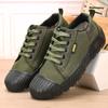 2024 fabricantes al por mayor lanzamiento nuevo zapatos de lona altos zapatos de trabajo para sitio de construcción zapatos de protección laboral para campo de cultivo zapatos de goma transpirables