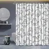Fábrica de Origen Transfronteriza al por Mayor Cortina de Ducha Impermeable con Impresión Digital para Baño y WC