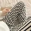 Calça de Pijama de Flanela Grossa Forrada com Lã Nova Outono e Inverno Tamanho Plus Size Casual Desenho Animado Fofa para Caminhada ao Ar Livre