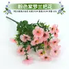 Flores Artificiais Eucalipto Violeta Glória da Manhã Plástico Buquê Falso Calha de Flores Canteiro de Flores Engenharia Caixa de Flores Decoração de Arranjo Floral