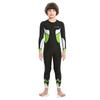 Traje de buceo de verano para niños y niñas, de manga larga, de una pieza, para exteriores, con protección solar y secado rápido.