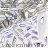 2*6mm Velheiro Flash Nail Art Diamante de Forma Especial com Fundo Plano Colorido Inlaid Acessórios de Decoração Nail Art Diamante Atacado