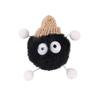 Suministro en Stock de Piel de Conejo Rex Duende Bola de Carbón Pequeña Colgante Hecho a Mano para DIY Llavero Versión Coreana Decoración de Zueco Hebilla de Zapato
