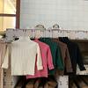 [Listo para envío] Ropa Coreana para Niños Ins2025 Otoño e Invierno Camisetas Cálidas de Punto para Niños, Modernas y Versátiles para Niños y Niñas