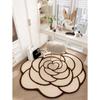 Alfombra de cachemira para sala de estar, ligera, de lujo, con forma especial, resistente a la suciedad, de fácil cuidado, para el hogar, dormitorio, mesita de noche, alfombra resistente al desgaste