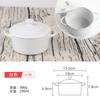 Tazón de leche de doble piel con tapa, arroz horneado binaural, natillas de huevo, fideos instantáneos, taza de cerámica, postre para bebé, vajilla para huevos al vapor para bebé