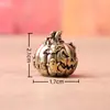 Latão Puro Abóbora de Halloween Fantasma Demônio Abóbora Vintage Cultural e Criativo Presente Artesanato Decorativo para Desktop Ornamento de Cobre