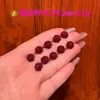 Contas de Lótus de Areia Dourada Roxa de Alto Teor Natural, Acessórios Grandes e Pequenos, Contas Soltas, Contas com Furo Passante em Forma de Lótus, Cinábrio Vermelho, Vermelhão