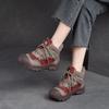 Jie shu fondo grueso 2023 Invierno nuevo costuras versátil moda casual zapatos de algodón capa superior piel de vaca simple cómodos zapatos de mujer