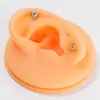 Pendientes de Aleación de Titanio F136 con Circonita Triangular Joyería para Mujeres Pendientes de Piercing Corporal G23 Transfronterizos para Labio Lengua