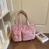 Bolsa tote casual nova 2026 transfronteiriça, bolsa de ombro e axila de grande capacidade, bolsa de mão, bolsa multifuncional da moda japonesa e coreana