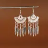 Pendientes de Pavo Real para Minorías Étnicas, Regalos Retro de Plata Miao Estilo Étnico, Accesorios de Pendientes Vintage de Imitación Plata