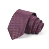 Gravata Masculina para Negócios, Banquete, Uso Casual, Gravata de Luxo, Estampa Jacquard de Seda Poliéster, Logo Bordado, Atacado Personalizado