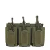 Bolsa Tática Tripla Bolsa de Cintura para Fãs do Exército Bolsa de Pendurar Acessório para Colete Tático MOLLE Bolsa