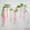2025 Nova Flor de Seda Flor Artificial de Glicínia Tiras Decoração de Casamento Vinha de Flor Artificial Arranjo de Parede de Fundo