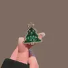Presilha Garra Árvore de Natal Desenho Animado Fofo de Natal Estrela de Árvore de Natal Tubarão Presilha de Cabelo com Óleo de Gotejamento Presilha Garra Versátil