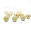 Xinyi 16mm He Madera Perlas Festival de Primavera Color Caramelo Rayas Coloridas Colorido Navidad Madera Perlas DIY Accesorios para Joyería Colgantes