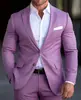 Nueva Chaqueta de Traje a Cuadros de Fila Única con Dos Botones de Comercio Exterior Transfronterizo para Hombre, Parte Superior de Traje Casual Ajustada para Hombre