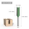 Juego de 6 Piezas de Cuchillos Rectos Verdes con Hojas Simples y Dobles, Cuchillas para Máquina Recortadora, Cuchillas para Ranurar, Brocas para Fresadora de Grabado y Herramientas