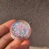 Lentejuelas de Macarrón Mini Ultra Delgadas Estrella Corazón Lentejuelas de Corazón Femenino Estrella de Cinco Puntas Lentejuelas Decoraciones para Uñas de Navidad y Año Nuevo