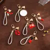 Nuevo Regalo de San Valentín Llavero Colgante Corazón Sensación de Alta Gama Cadena para Teléfono Encanto de Bolso Corazón Accesorio Creativo
