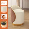 Taburete Estilo Nórdico Lujo Ligero Silla para Uñas Artísticas Maquillaje Sala de Estar del Hogar Moderno Simple Taburete Tocador Habitación Popular Cibernético Taburete Bajo Redondo