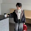 Jaqueta infantil reversível com forro de fleece, conjunto combinando pai e filho para outono e inverno, parka espessa com forro de pelo integrado